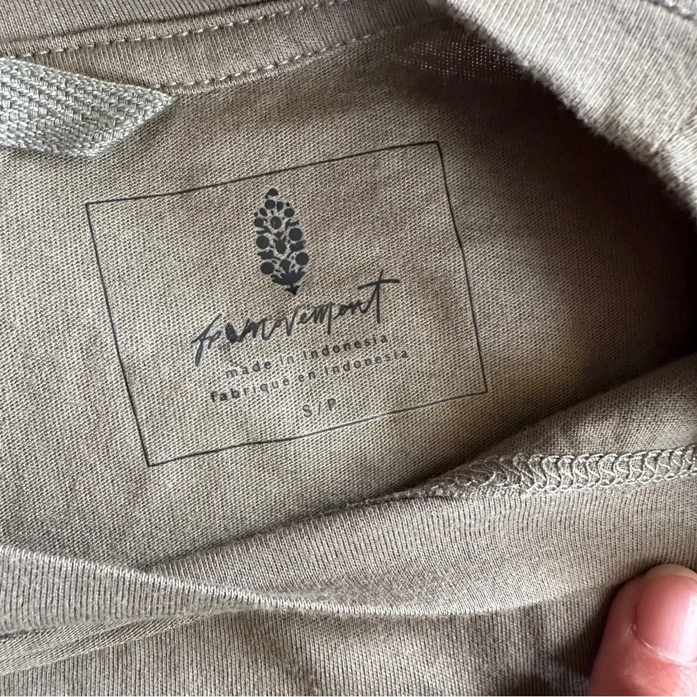 NWOT Free People Inspire Logo Tank in sage stone combo buti, S - Picture 10 of 11